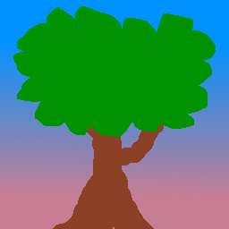 a happy tree