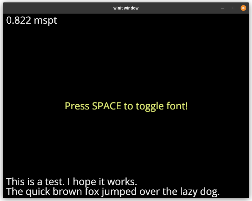 Text with a sans-serif font